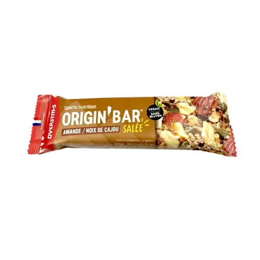 OVERSTIM.s Origin' Bar | Flavor - Salty (Almonds, Cashew nuts) | 1 bar